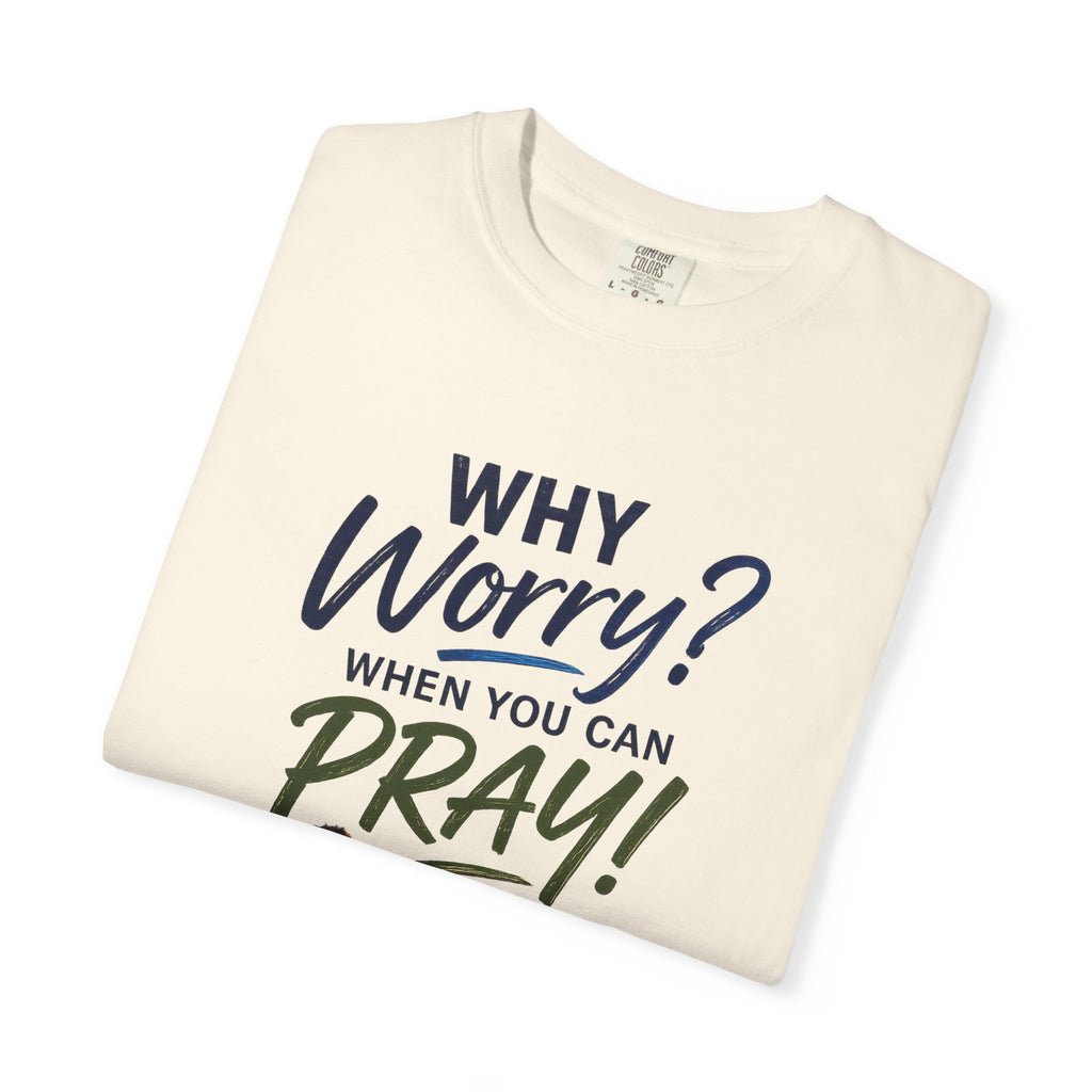 Why Worry - Pray - Men's Tee — Black Man