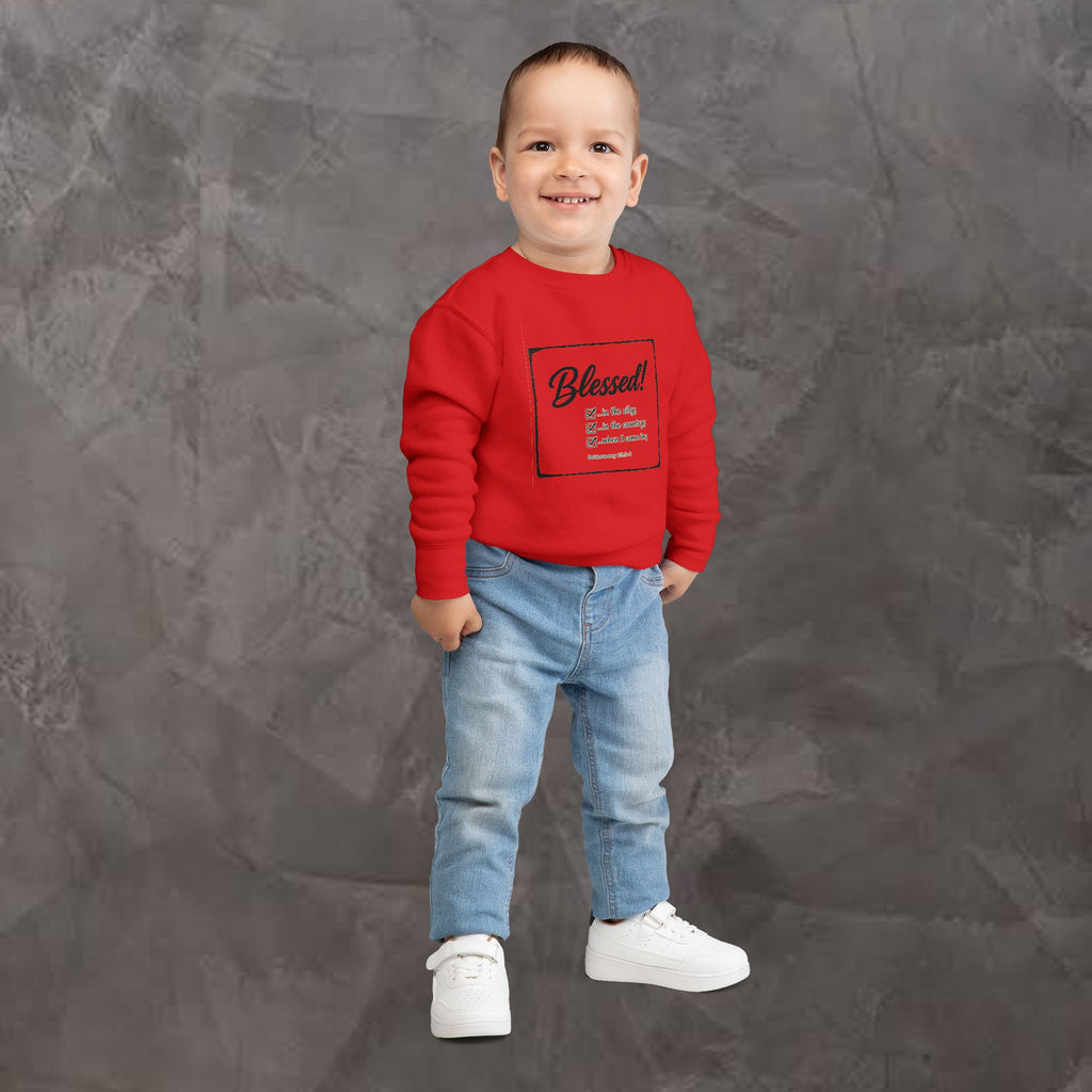 Kids/Toddler - Blessed!  -Deuteronomy 28:3-6 Sweatshirt