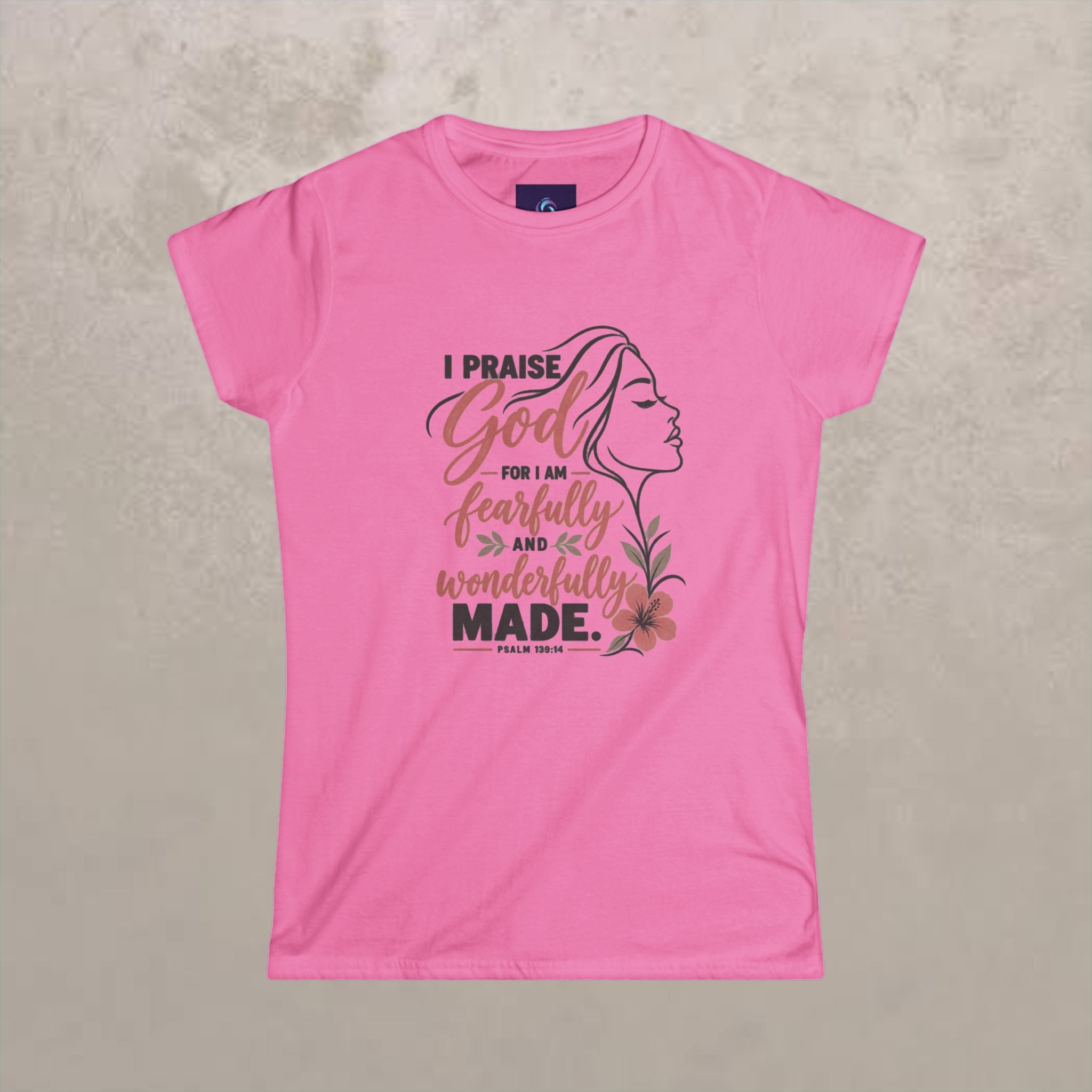 Fearfully & Wonderfully Made - Women’s Graphic Fitted Tee (Neutral)