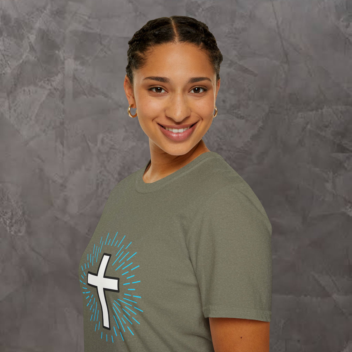Glowing Cross Emblem T-Shirt