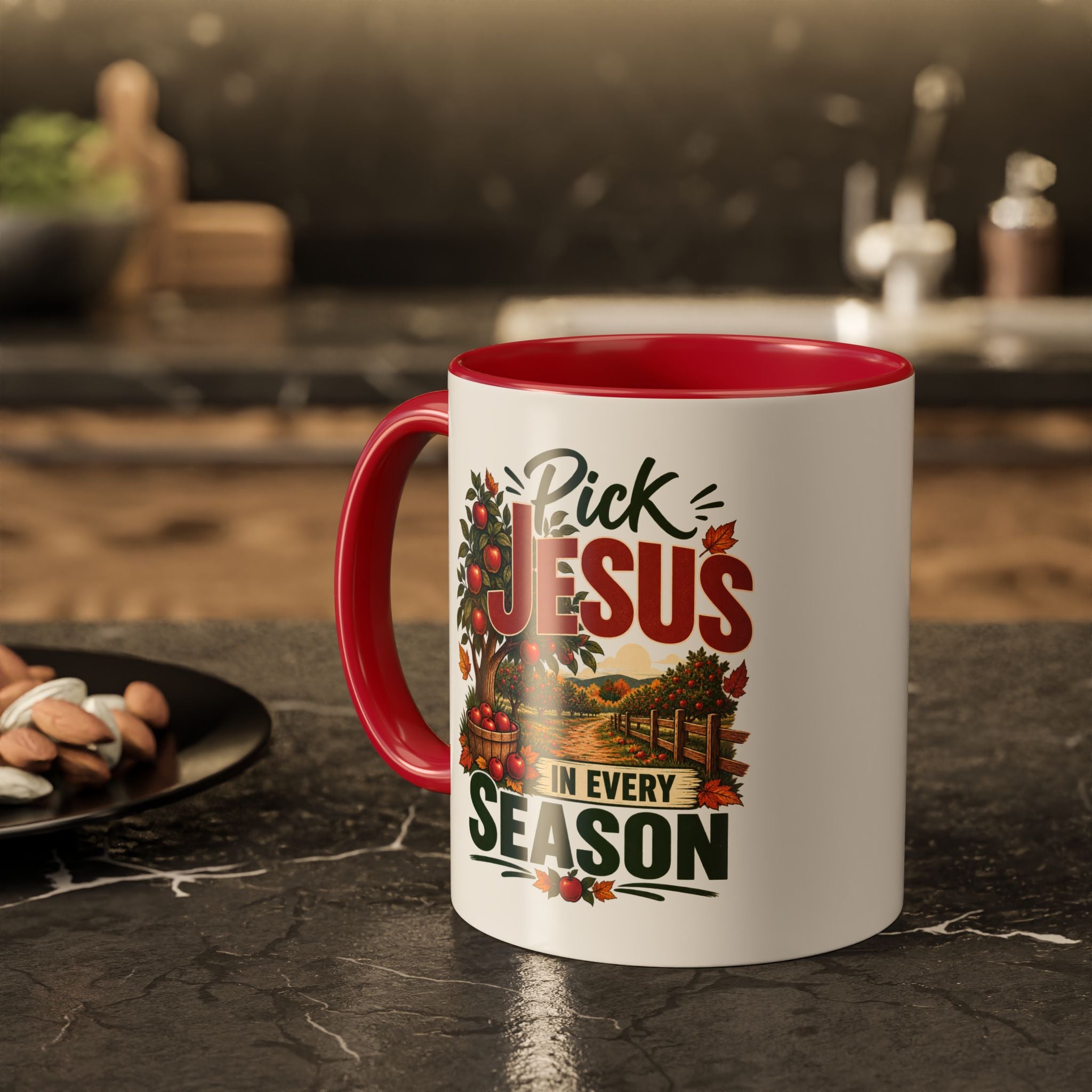 Pick Jesus in Every Season - Autumn Faith Coffee Cup (11oz/15oz)