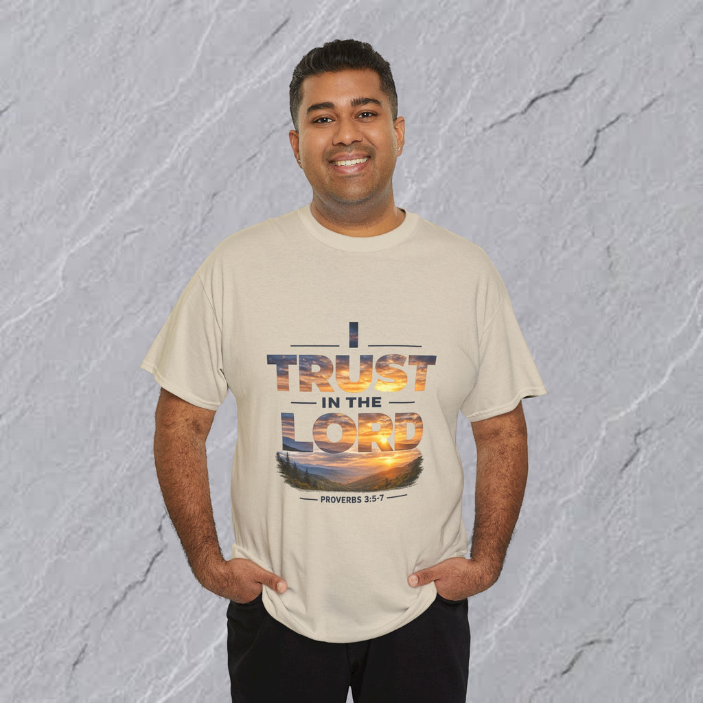 I Trust In The Lord - Mountains T‑Shirt — Proverbs 3:5 Christian Tee