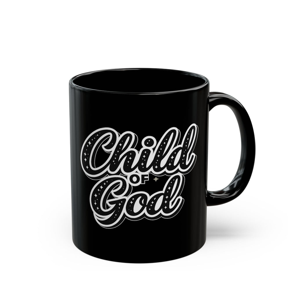 Child of God - Christian Faith Black Coffee Mug (11oz/15oz)
