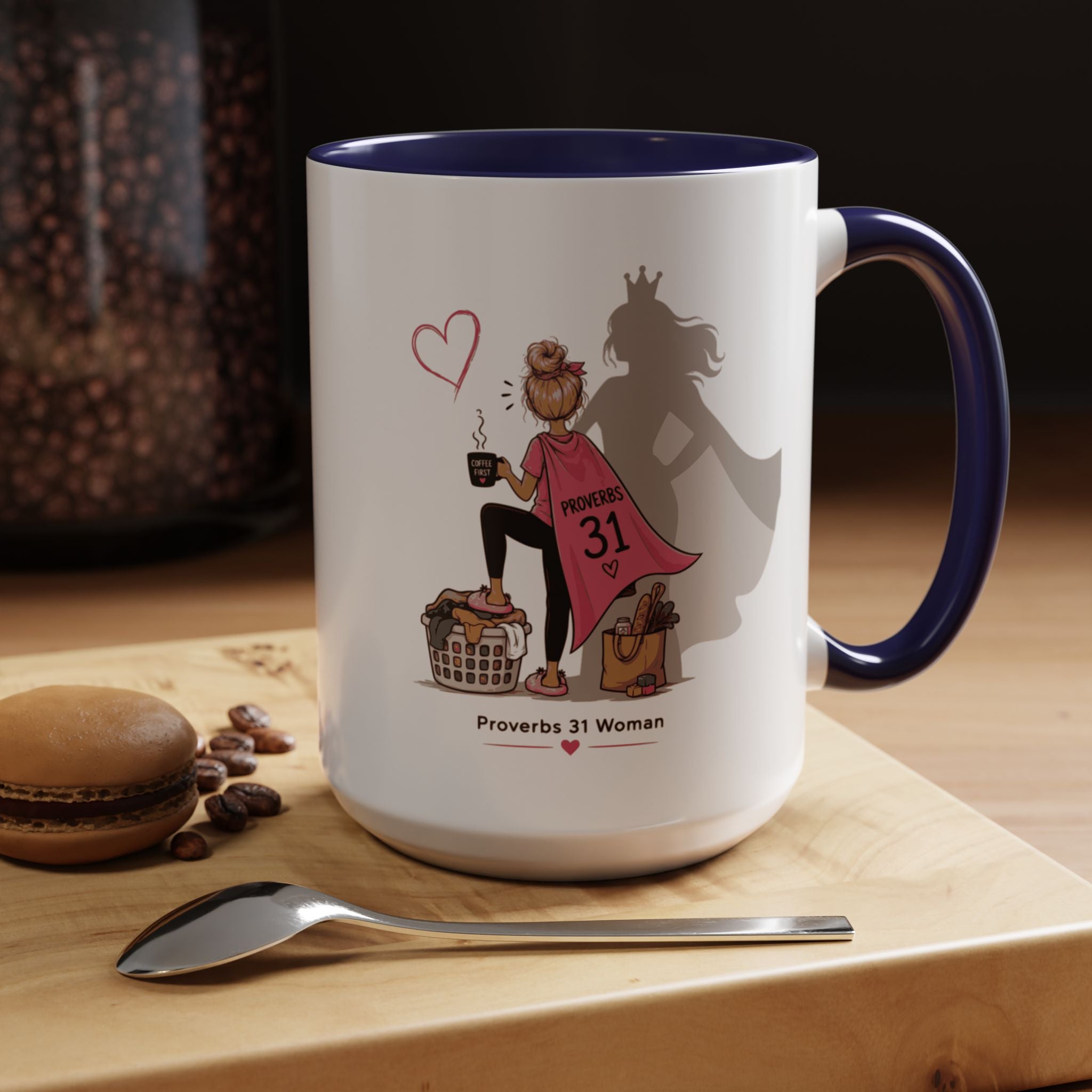 Proverbs 31 Woman Coffee Mug – Inspirational Accent Mug and Gift - Blonde (11/15oz)