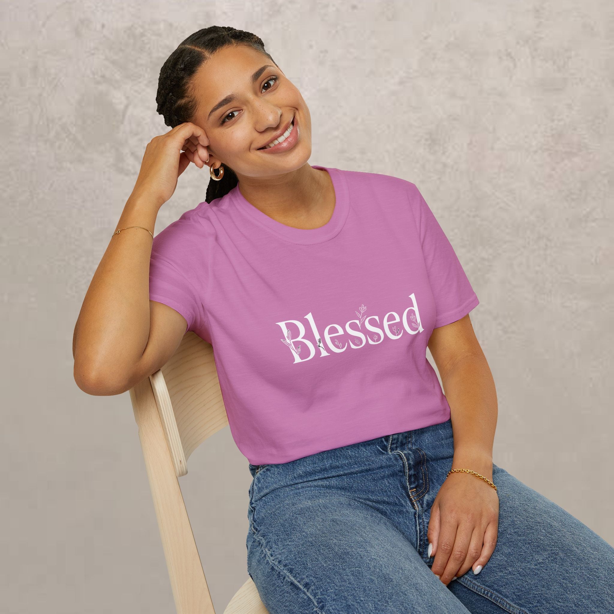 Blessed Floral Logo  Women's T-Shirt