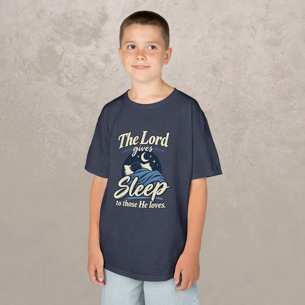 Kids — “The Lord Gives Sleep to Those He Loves” Christian Sleepwear Tee