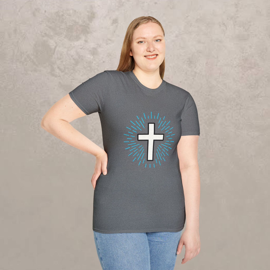 Glowing Cross Emblem T-Shirt