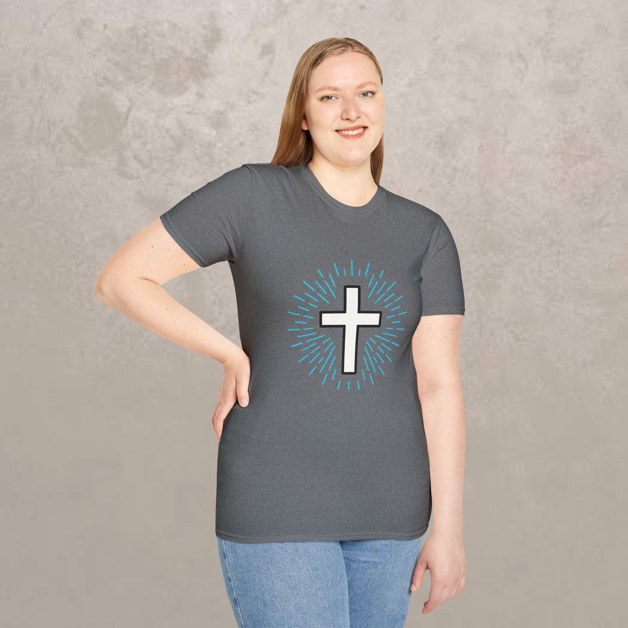 Glowing Cross Emblem T-Shirt
