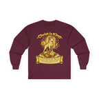 Christ Is King - Lamb Graphic Long Sleeve Tee - Christian Worship Shirt