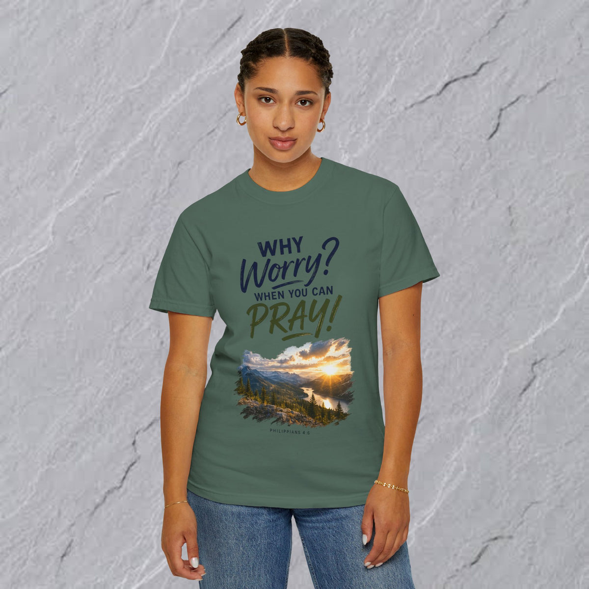 Why Worry - Pray  Christian Tee - Unisex