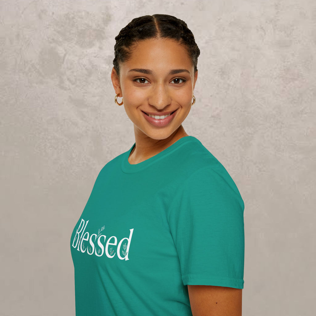 Blessed Floral Logo  Women's T-Shirt