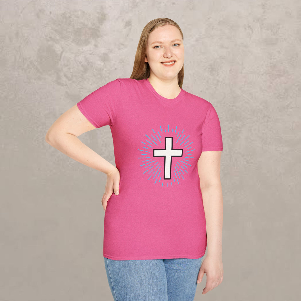 Glowing Cross Emblem T-Shirt