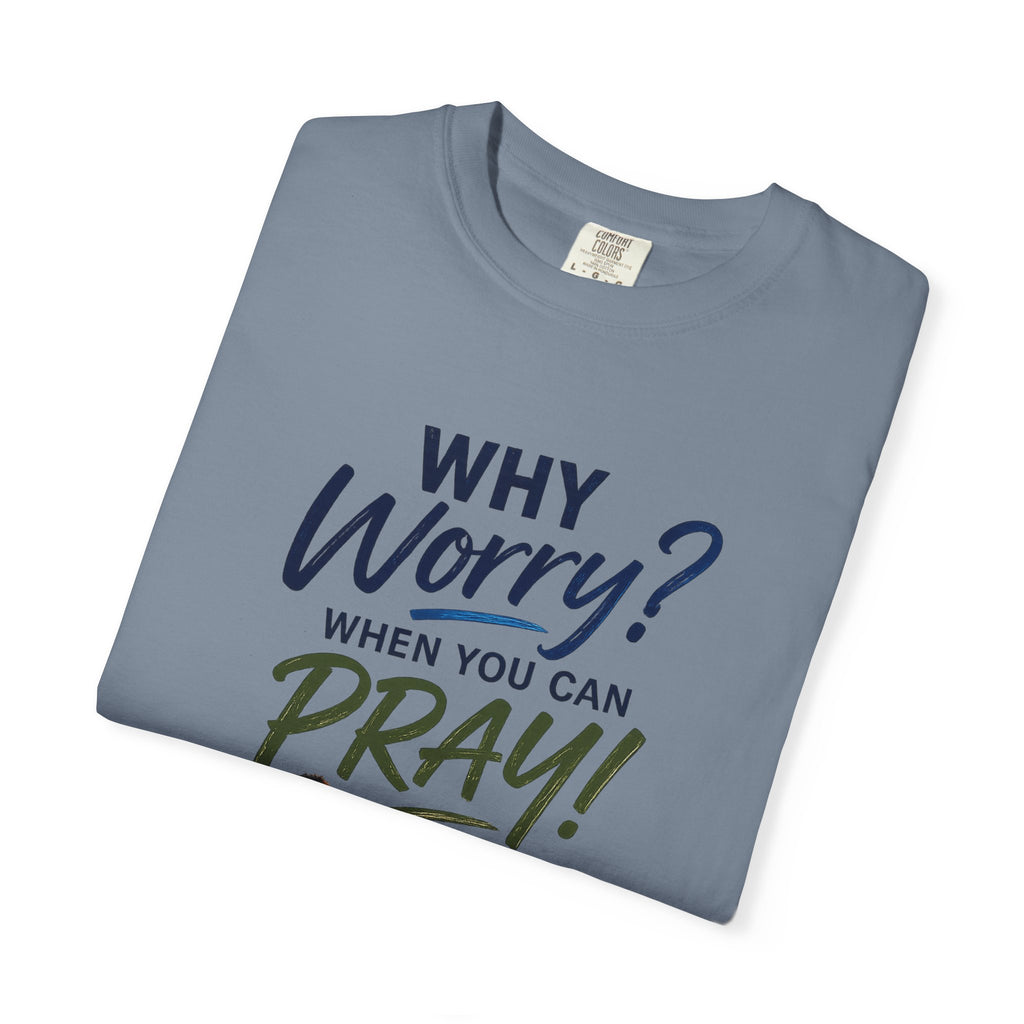 Why Worry - Pray - Men's Tee — Black Man