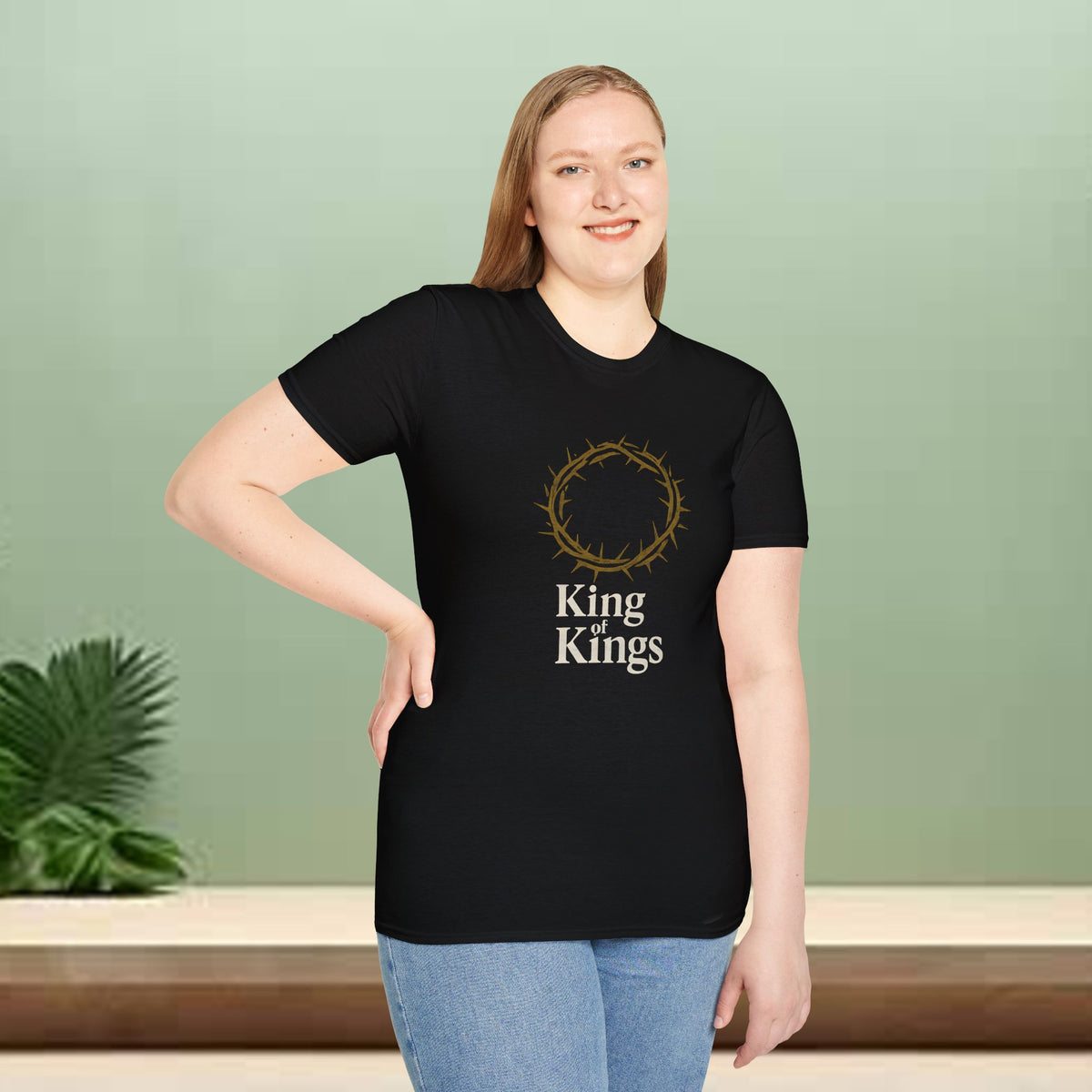 King of Kings T-Shirt — Christian Crown of Thorns Faith Tee