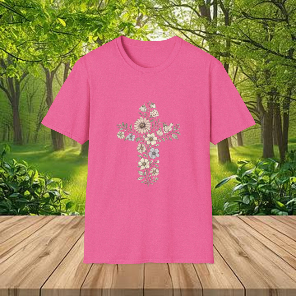 Floral Cross Bouquet Women's Tee