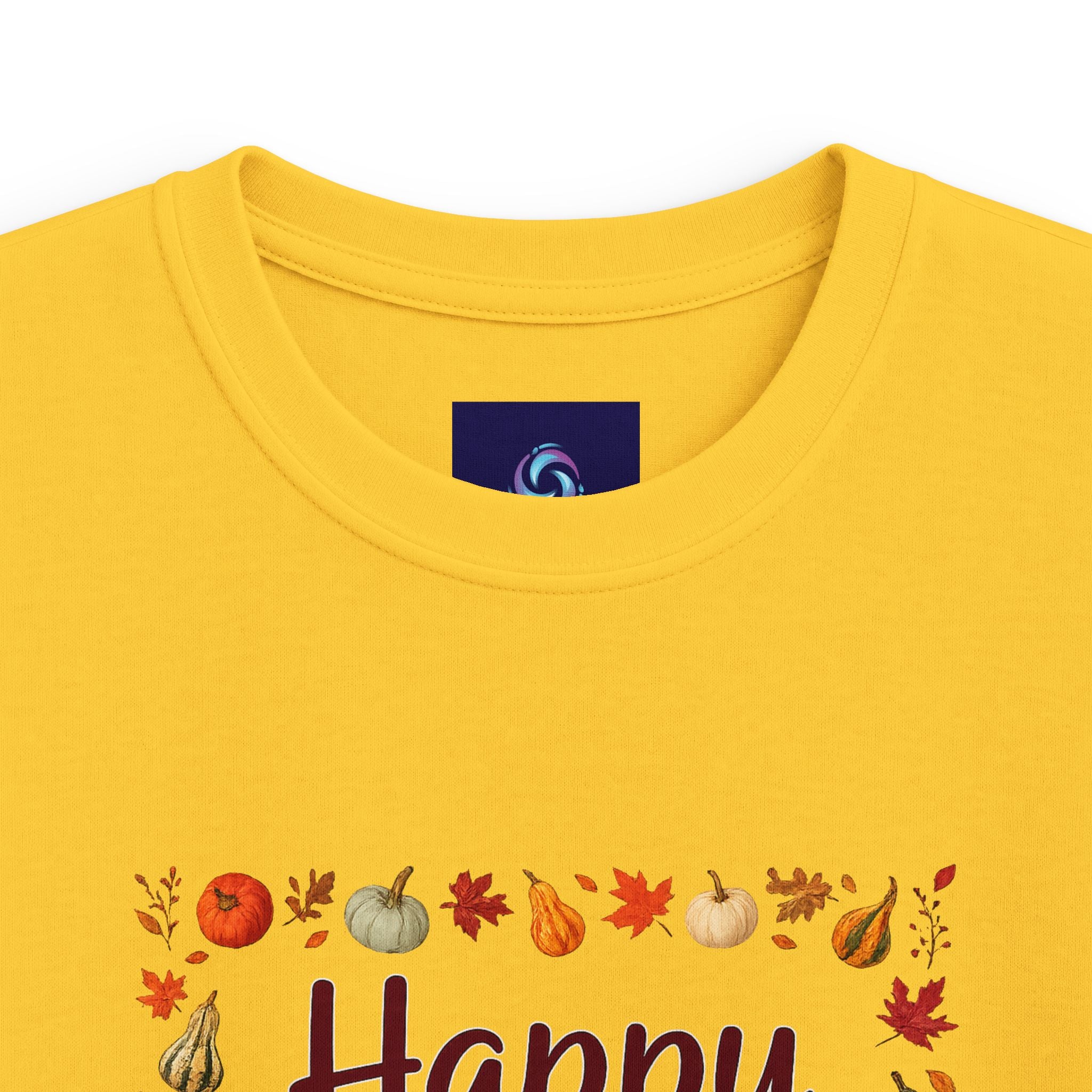 Kids - Happy Fall Y’all! - Autumn Leaves Pumpkin Tee
