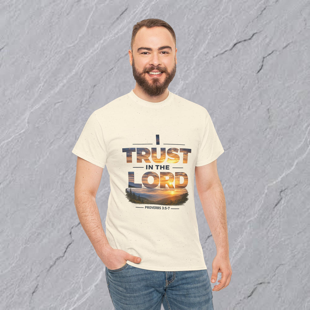 I Trust In The Lord - Mountains T‑Shirt — Proverbs 3:5 Christian Tee