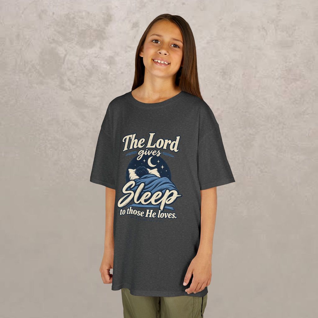 Kids — “The Lord Gives Sleep to Those He Loves” Christian Sleepwear Tee