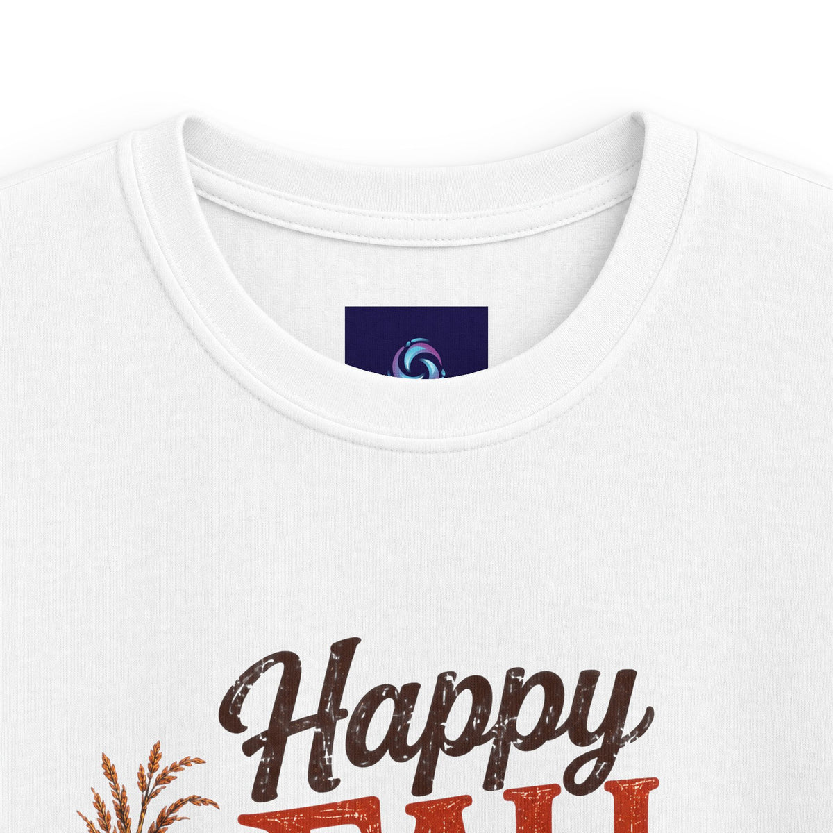 Kids - Happy Fall Y’all!  - Thank God for it All! - Autumn Leaves Pumpkin Thanksgiving Tee