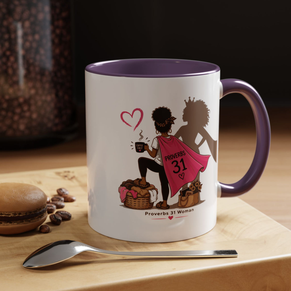 Proverbs 31 Woman Coffee Mug – Inspirational Accent Mug and Gift - Black (11/15oz)