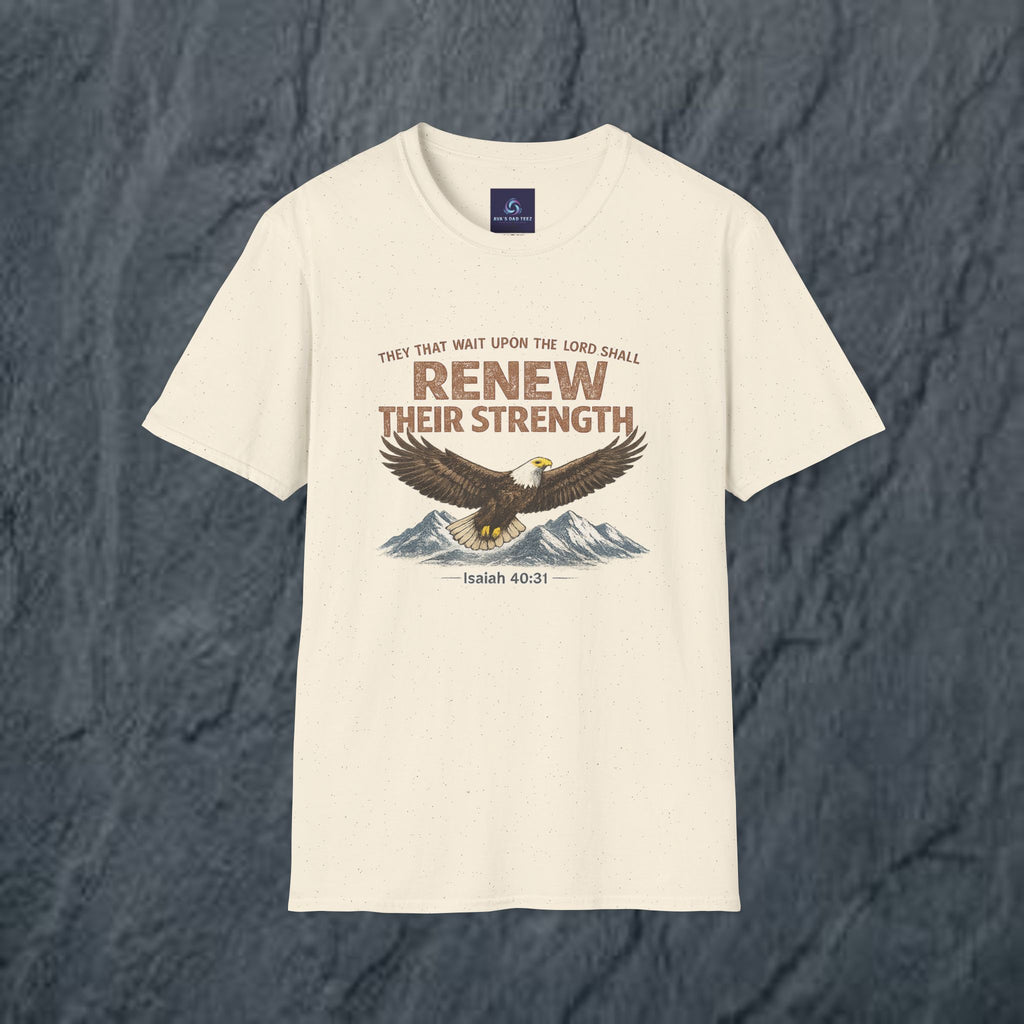 They That Wait Upon the Lord — Isaiah 40:31 Christian Tee