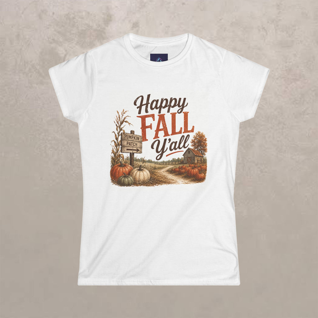 Happy Fall Y'all - Women's Softstyle T‑Shirt