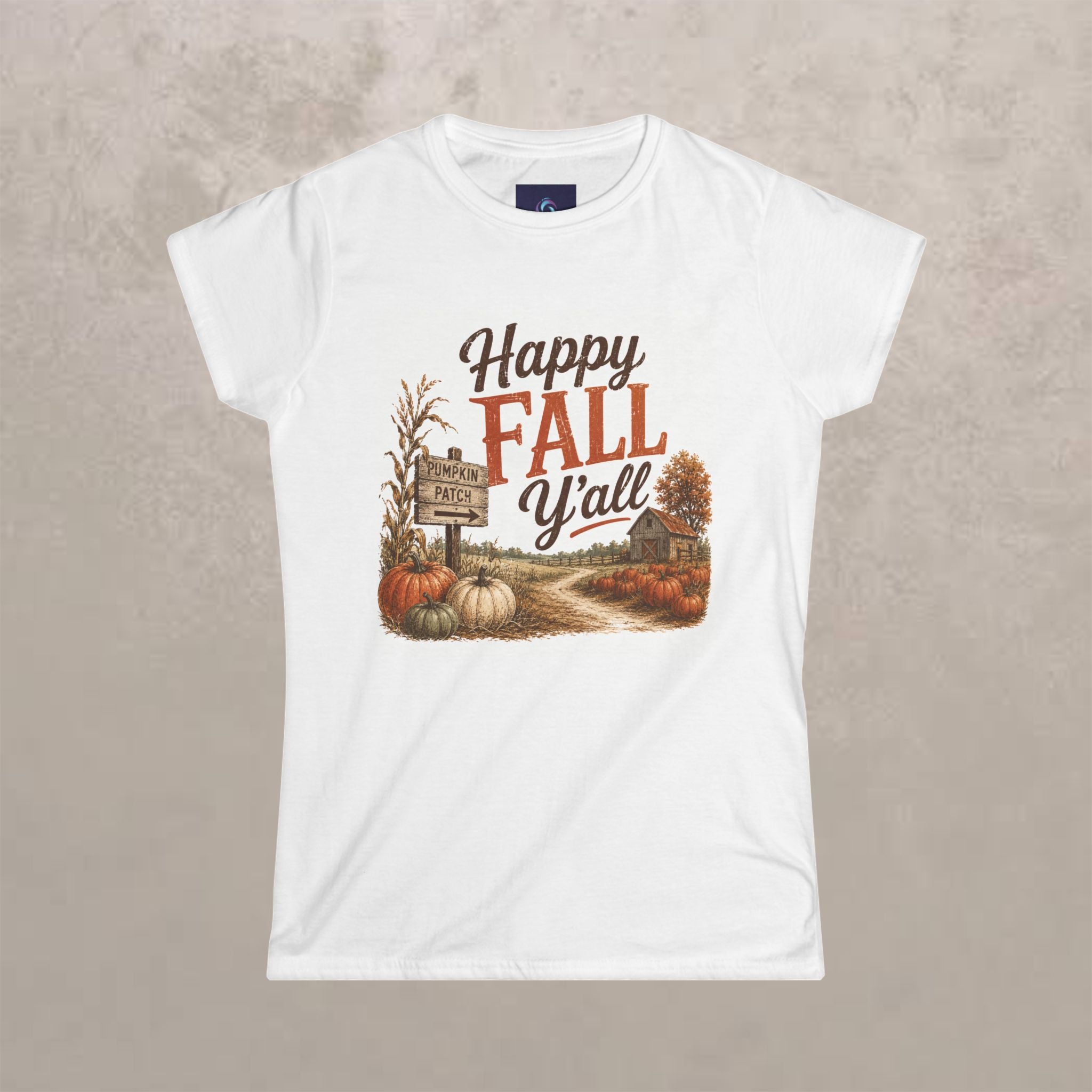 Happy Fall Y'all - Women's Softstyle T‑Shirt