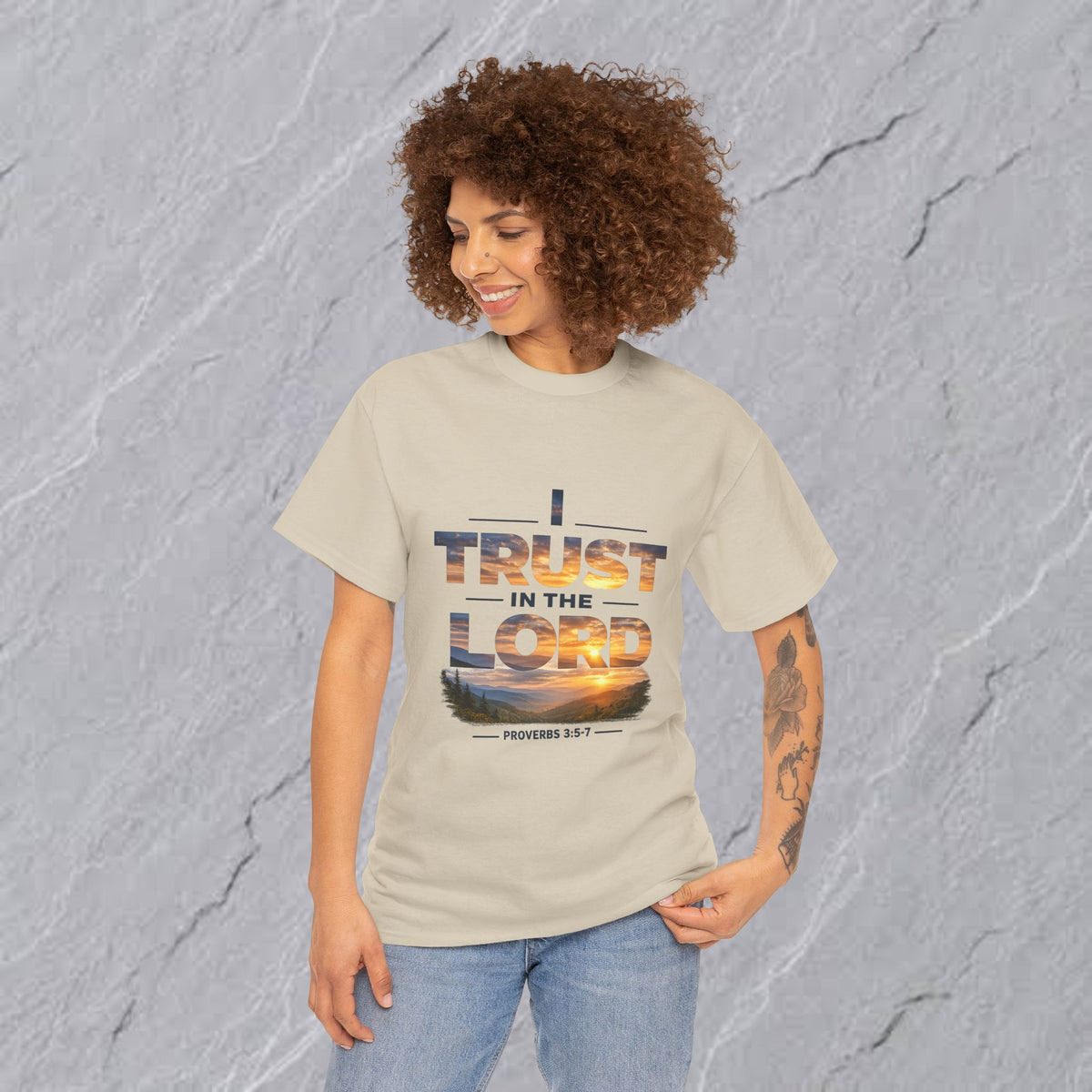 I Trust In The Lord - Mountains T‑Shirt — Proverbs 3:5 Christian Tee