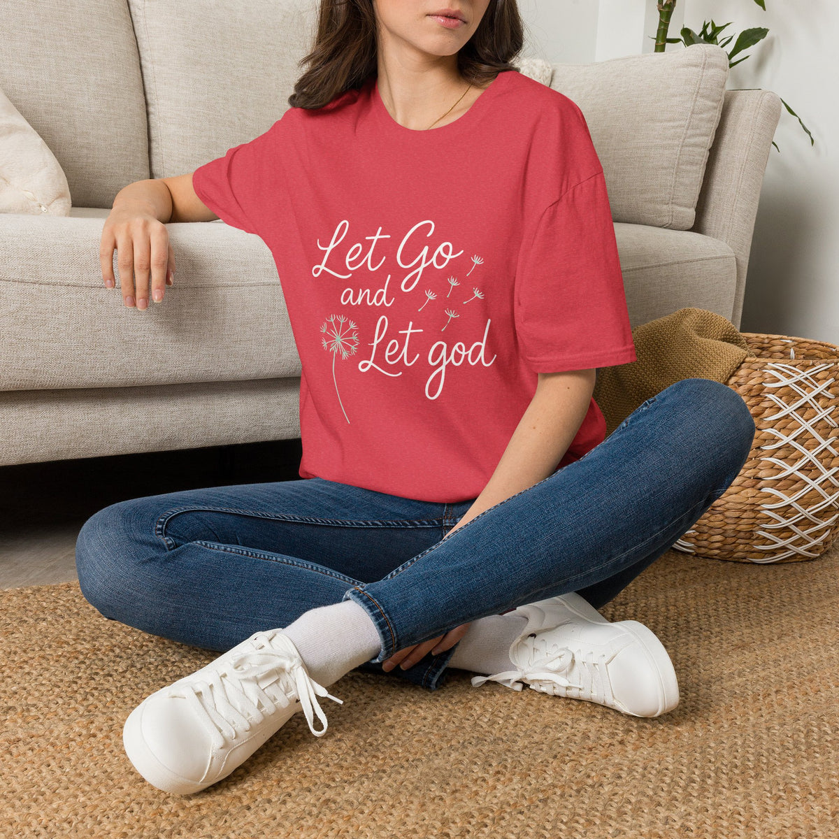 Let Go and Let God T-Shirt - Inspirational Christian Faith Tee