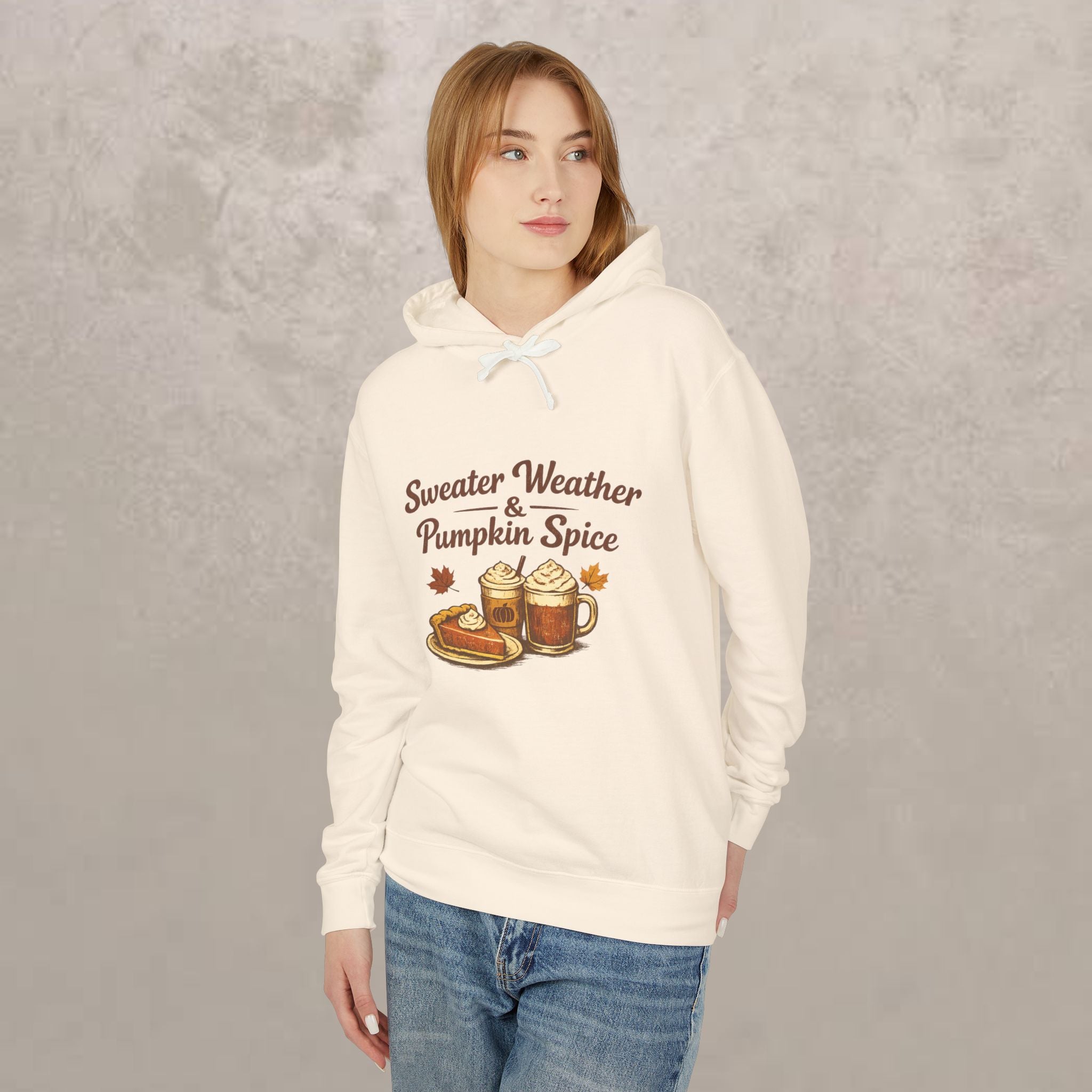 Adult -  "Sweater Weather & Pumpkin Spice" Autumn Hoodie