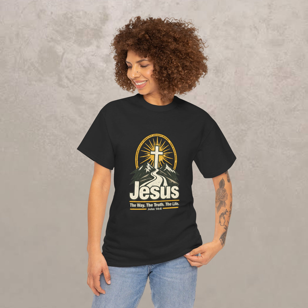 Jesus - The Way, Truth, Life — John 14:6 Unisex Graphic Tee
