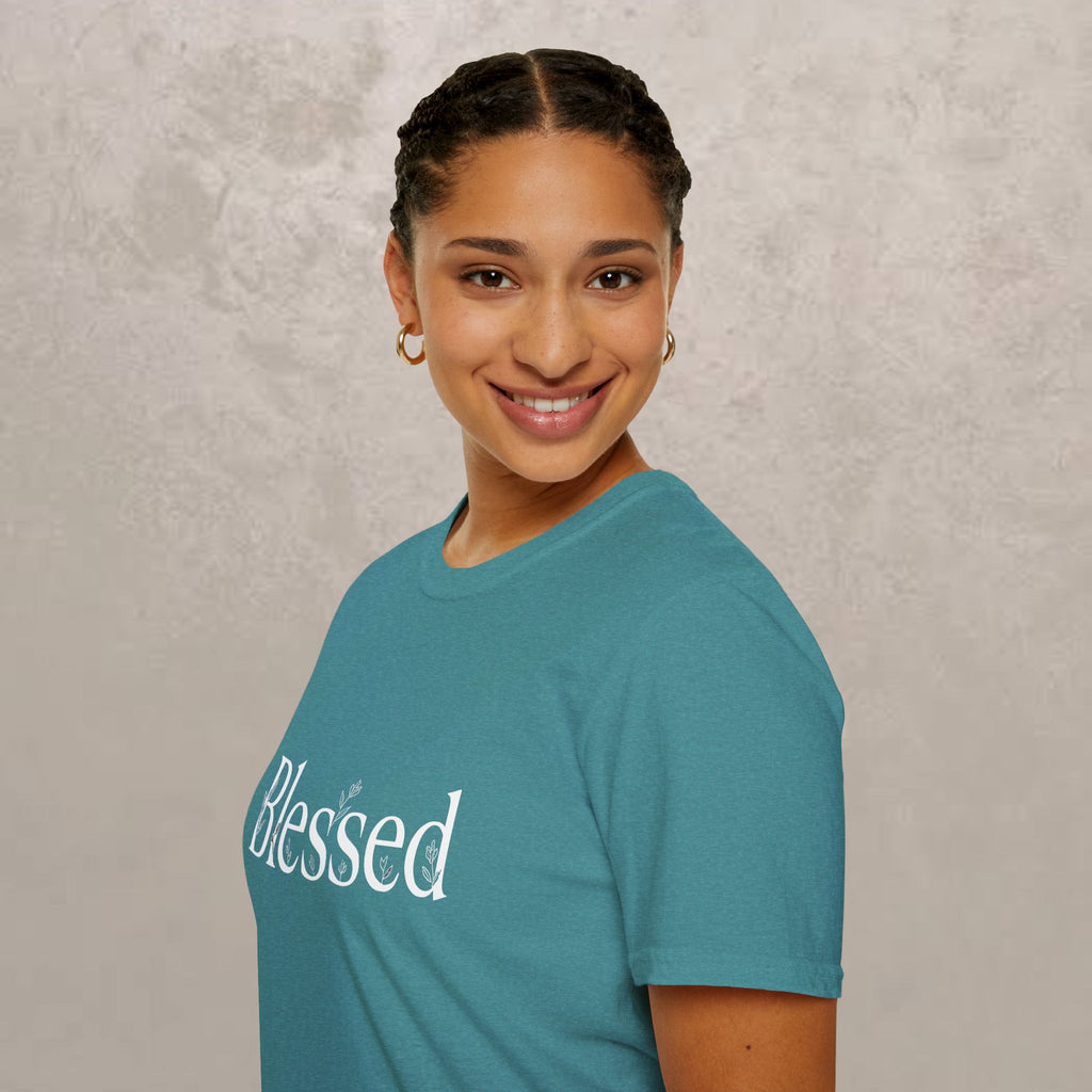 Blessed Floral Logo  Women's T-Shirt