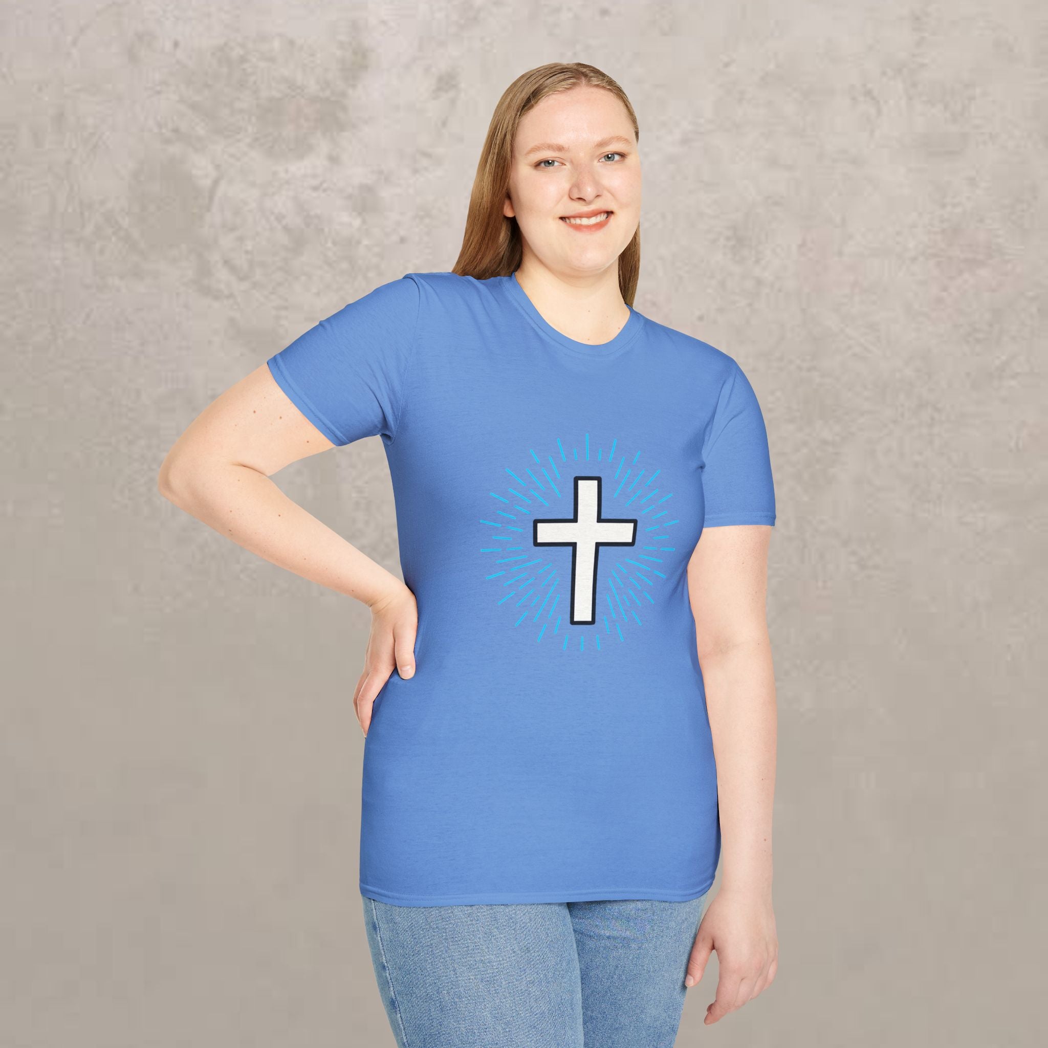 Glowing Cross Emblem T-Shirt