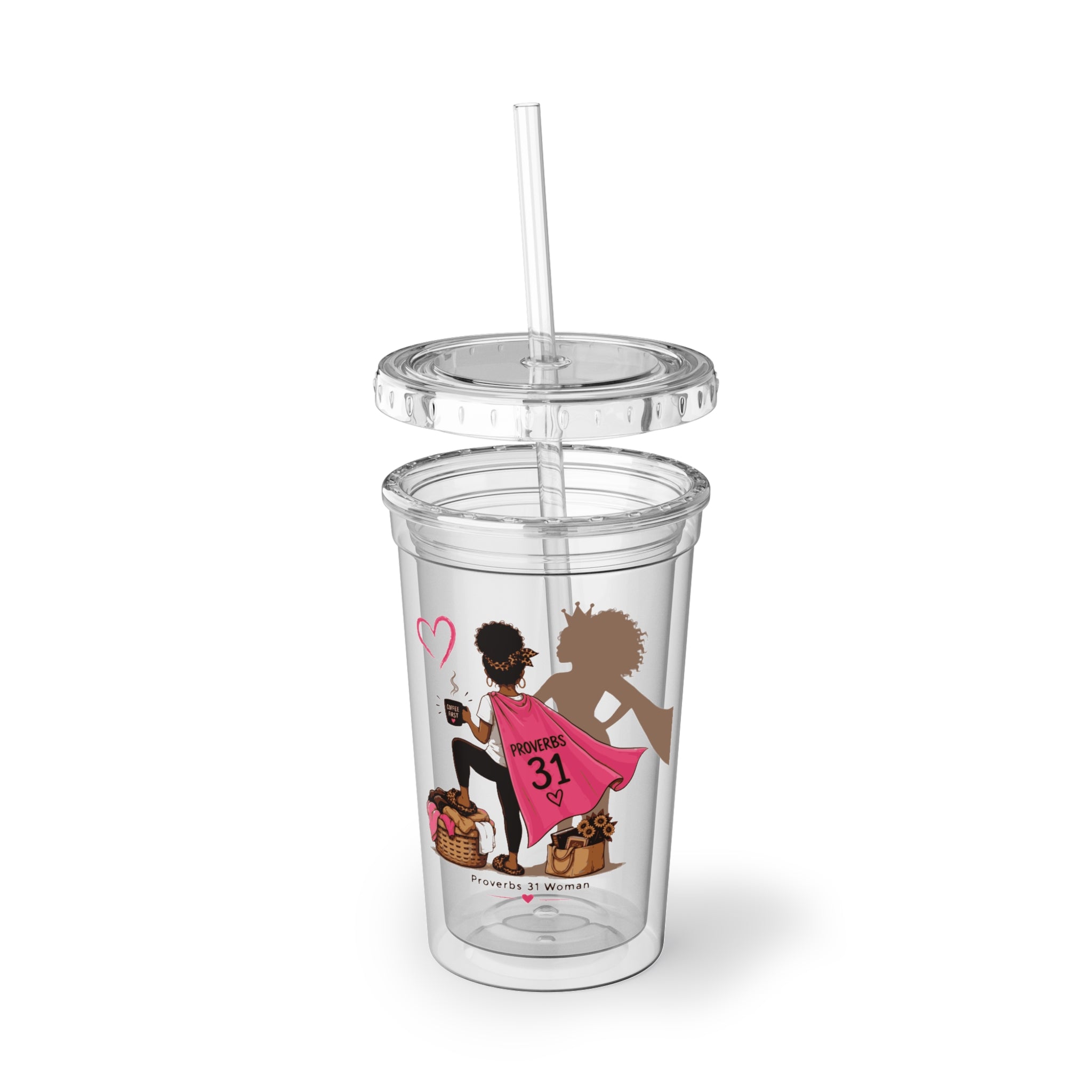 Proverbs 31 Woman - Black Suave Acrylic Tumbler