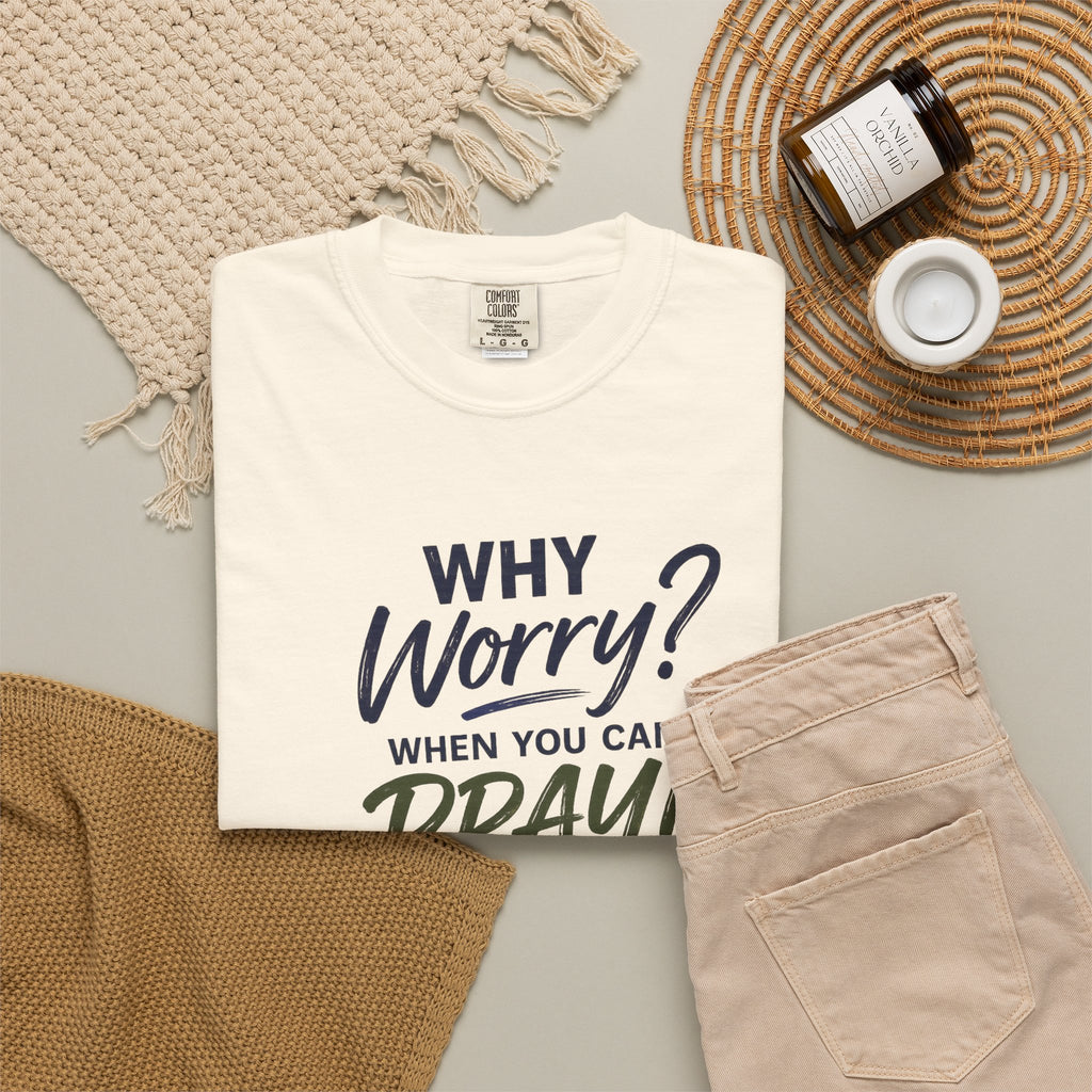 Why Worry - Pray - Men's Tee — Asian Man