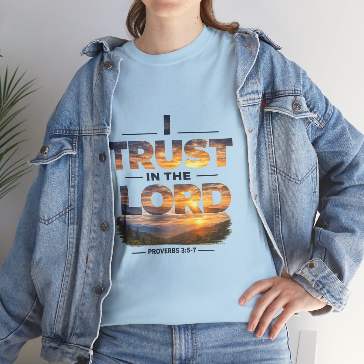 I Trust In The Lord - Mountains T‑Shirt — Proverbs 3:5 Christian Tee