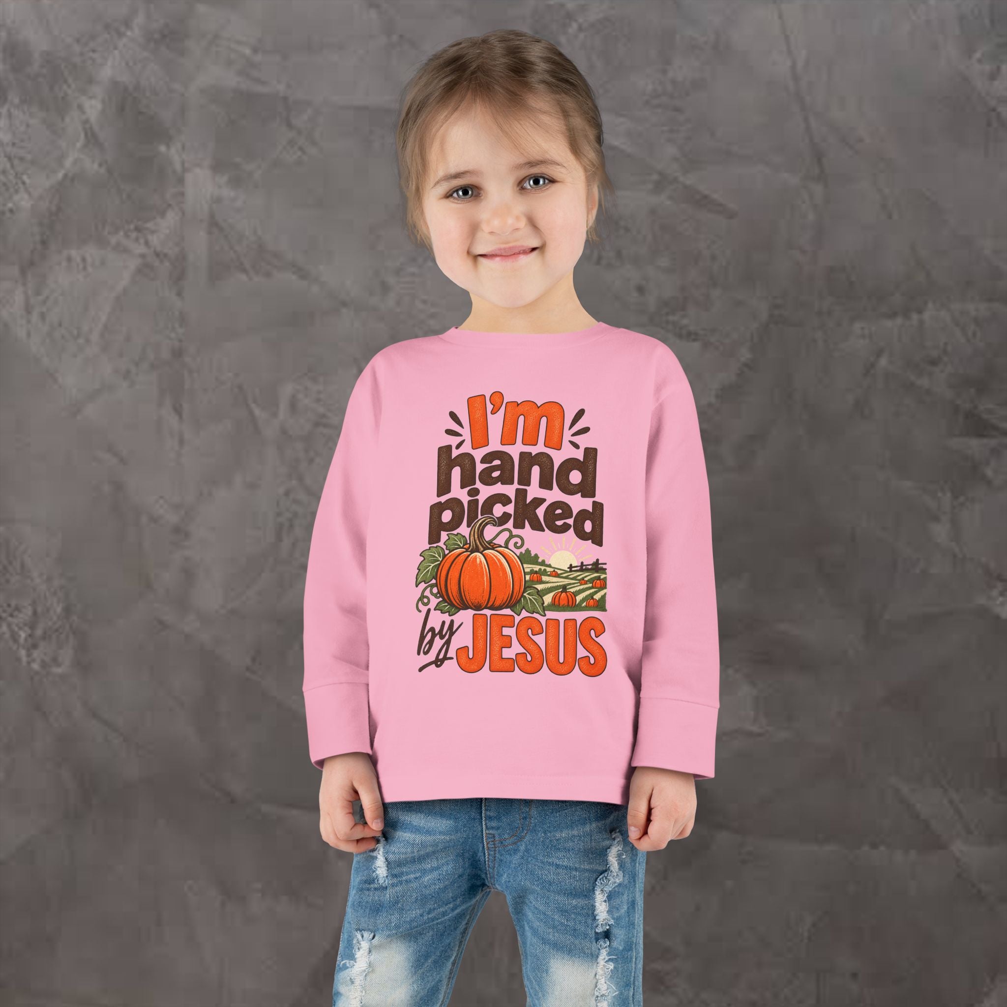 Toddler - I'm Hand-picked by Jesus - Long Sleeve Tee