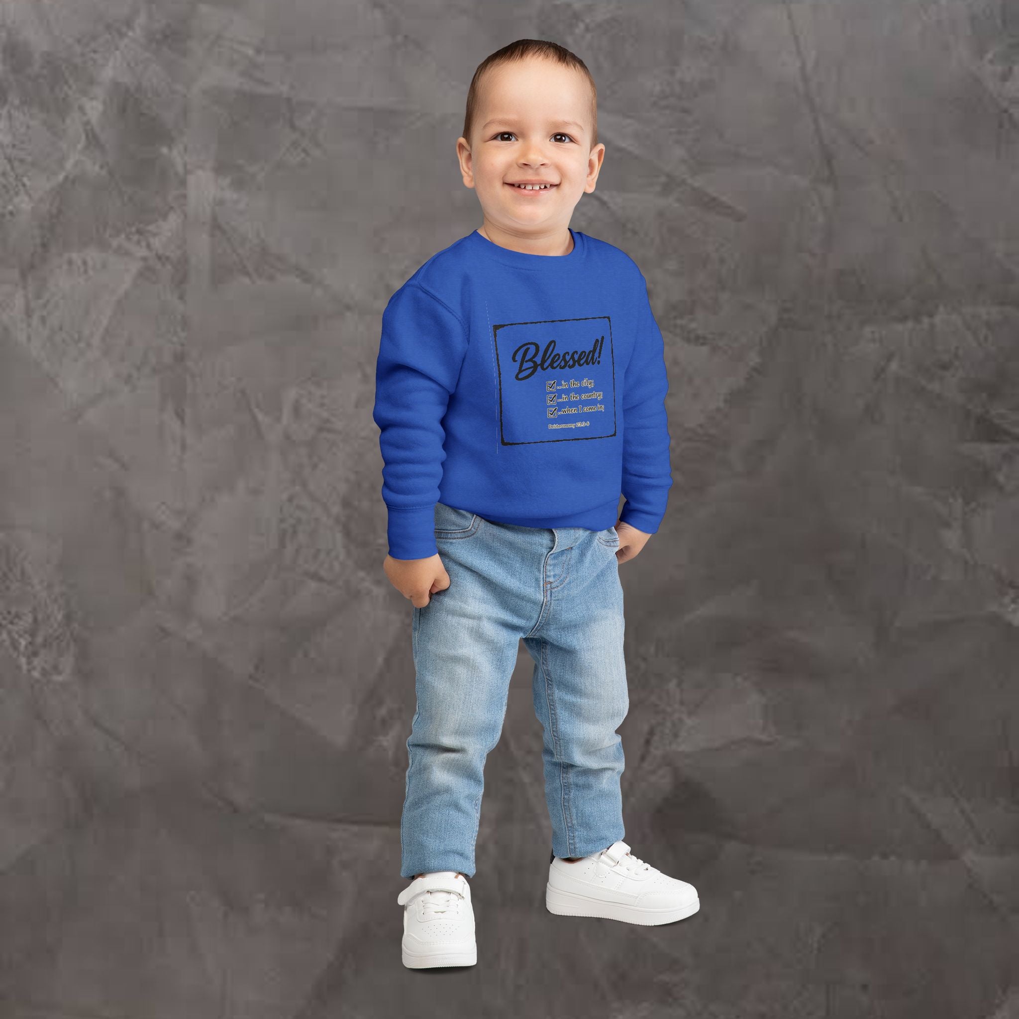 Kids/Toddler - Blessed!  -Deuteronomy 28:3-6 Sweatshirt