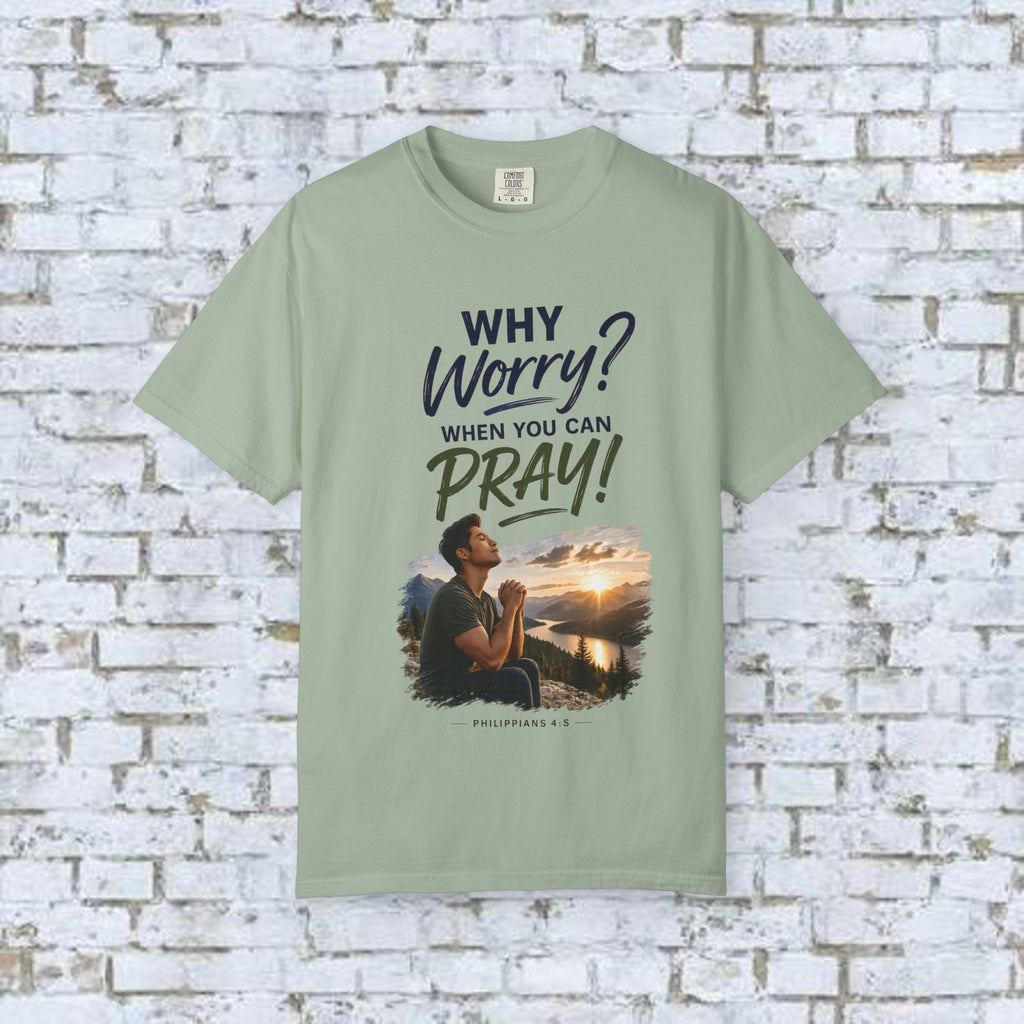 Why Worry - Pray - Men's Tee — Asian Man