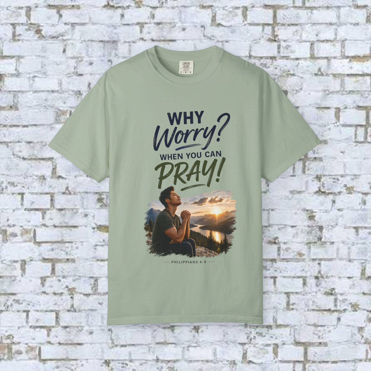 Why Worry - Pray - Men's Tee — Asian Man