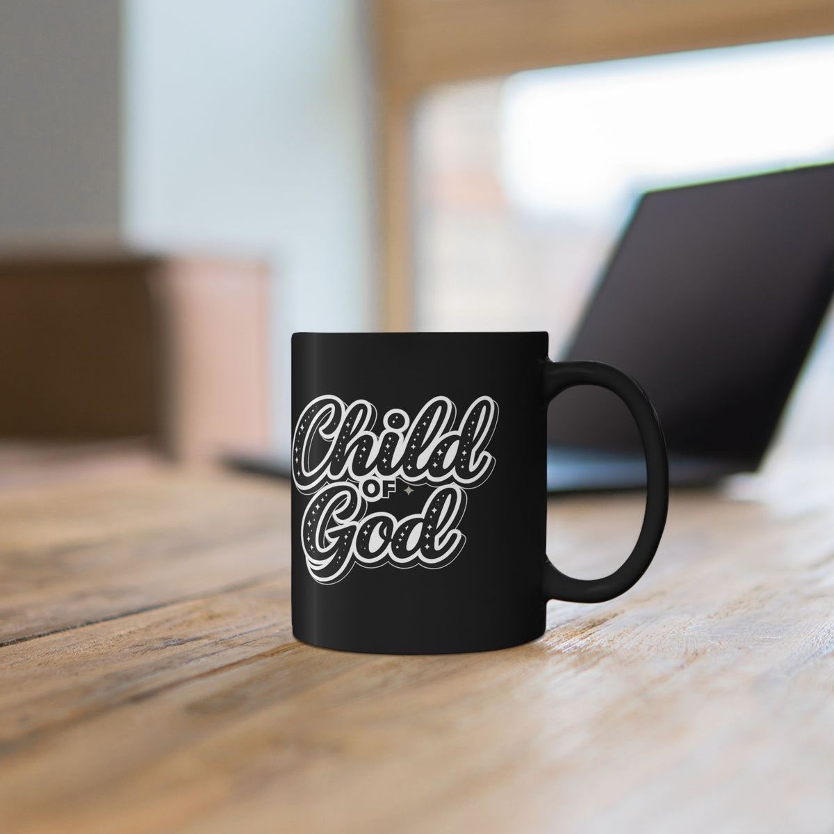 Child of God - Christian Faith Black Coffee Mug (11oz/15oz)