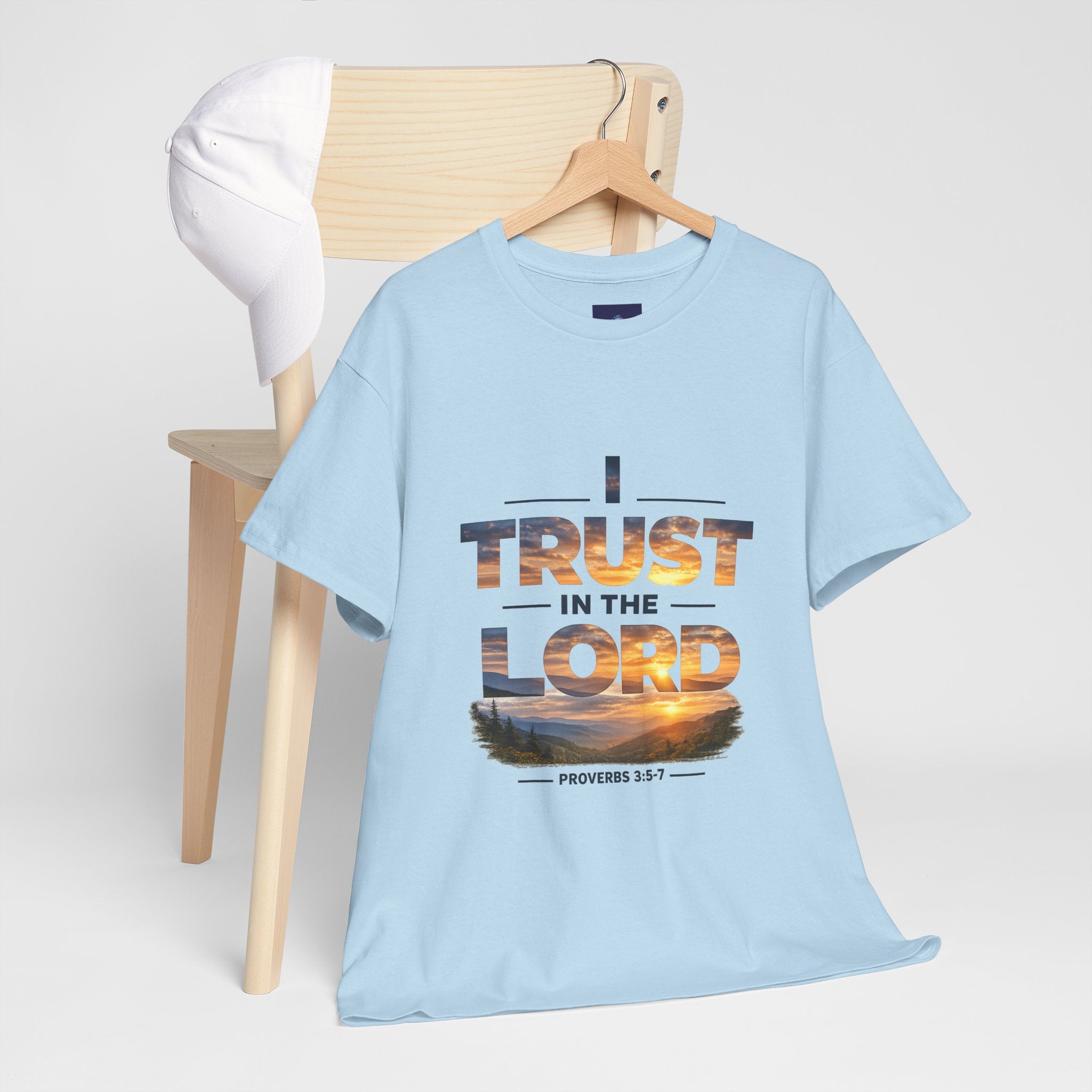 I Trust In The Lord - Mountains T‑Shirt — Proverbs 3:5 Christian Tee