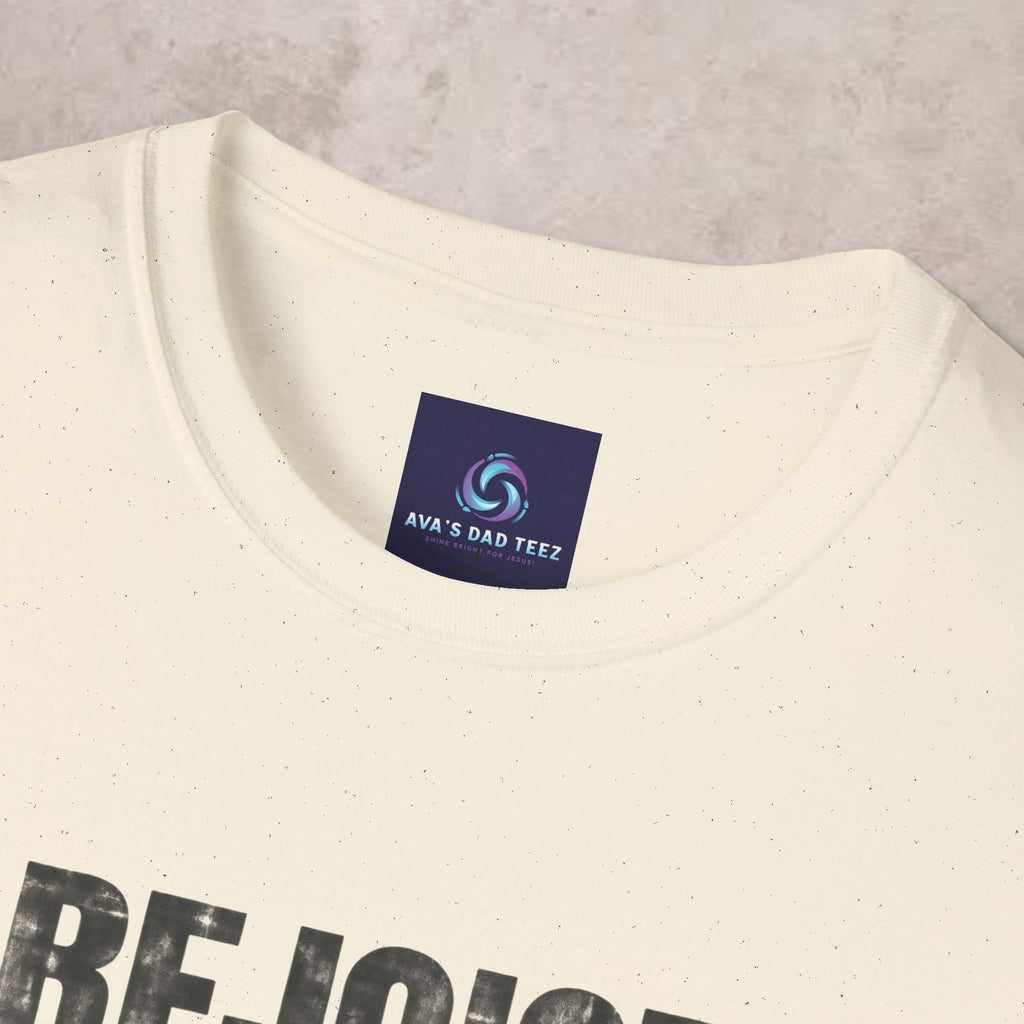 Rejoice in the Lord Always - Philippians 4:4 - Unisex Tee