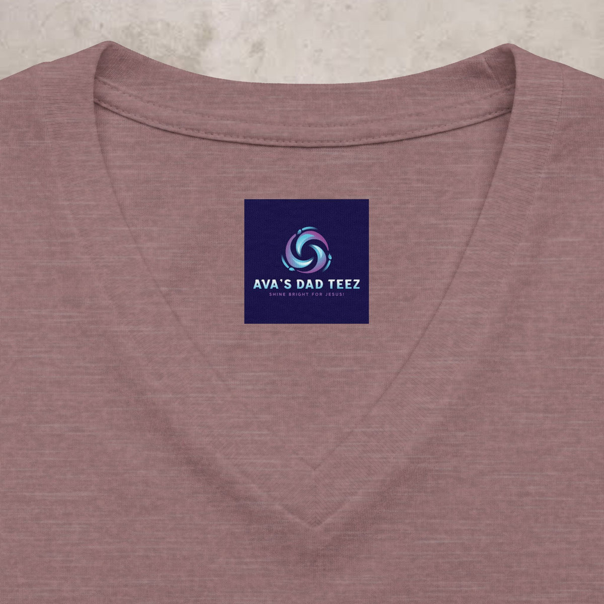 Jesus - I'm So In Love With... - Christian V‑Neck Graphic Tee