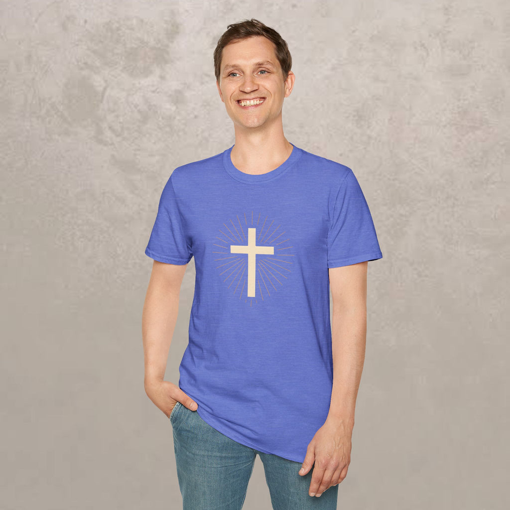 Radiant Gold Cross T-Shirt