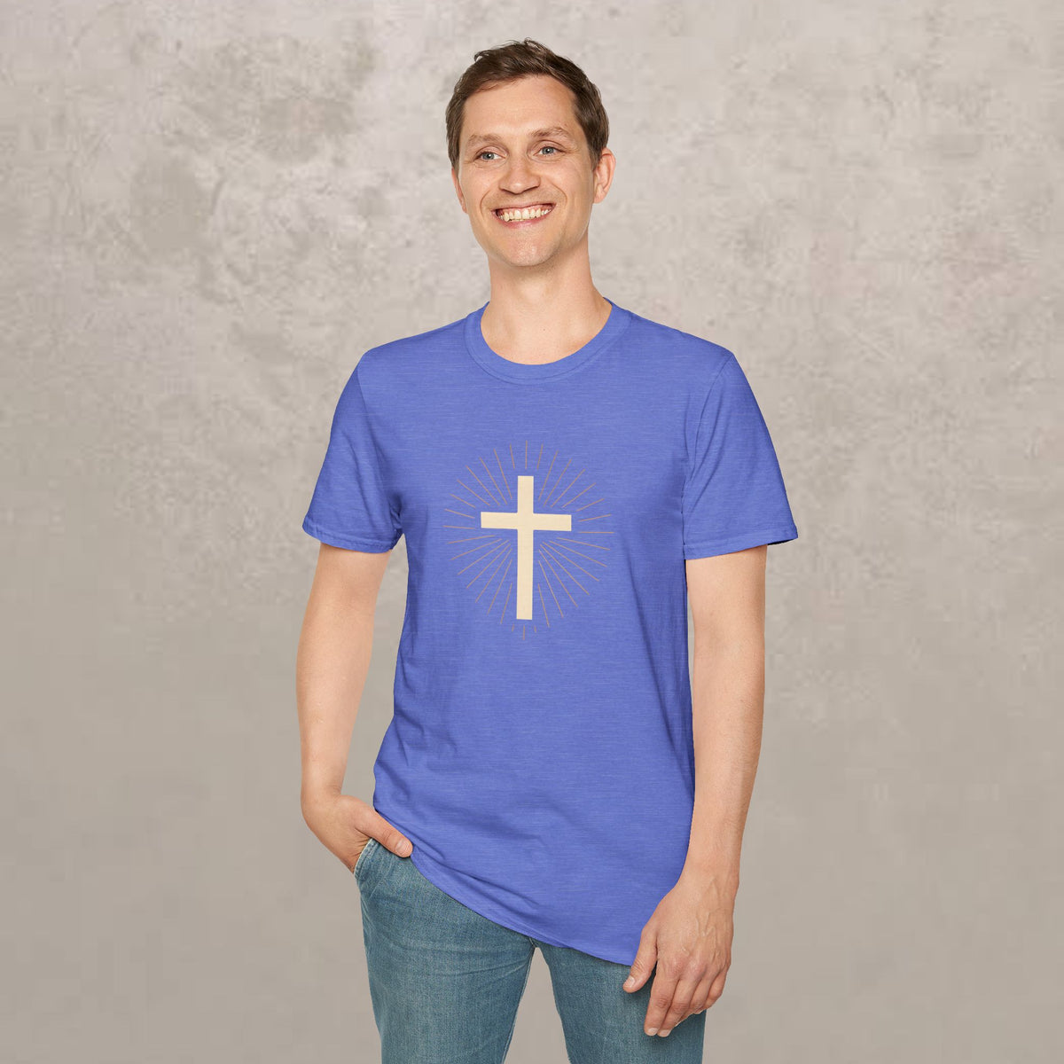 Radiant Gold Cross T-Shirt
