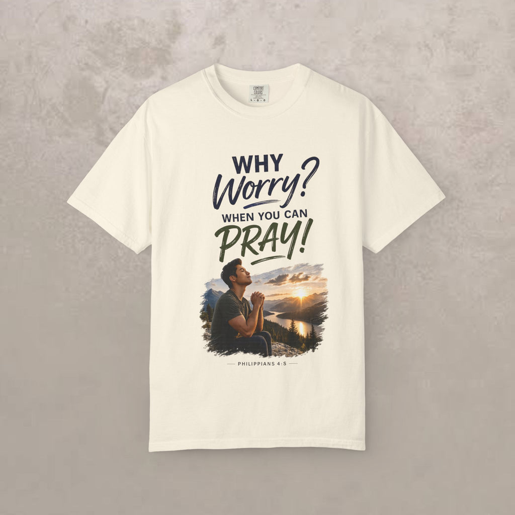 Why Worry - Pray - Men's Tee — Asian Men's Christian Inspirational T-Shirt