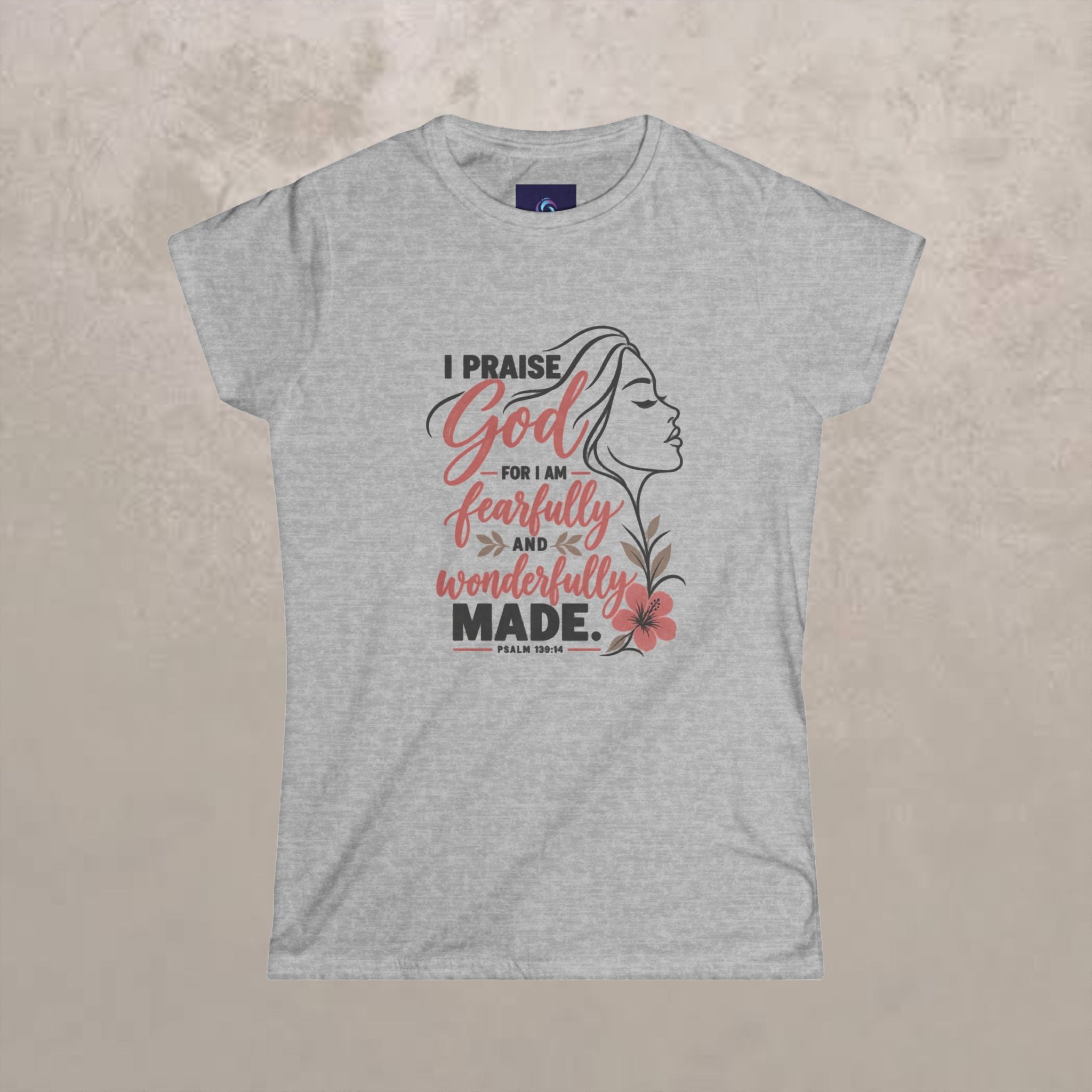 Fearfully & Wonderfully Made - Women’s Graphic Fitted Tee (Neutral)