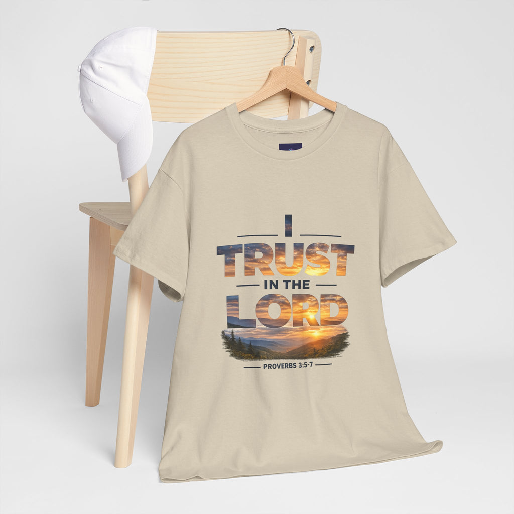 I Trust In The Lord - Mountains T‑Shirt — Proverbs 3:5 Christian Tee
