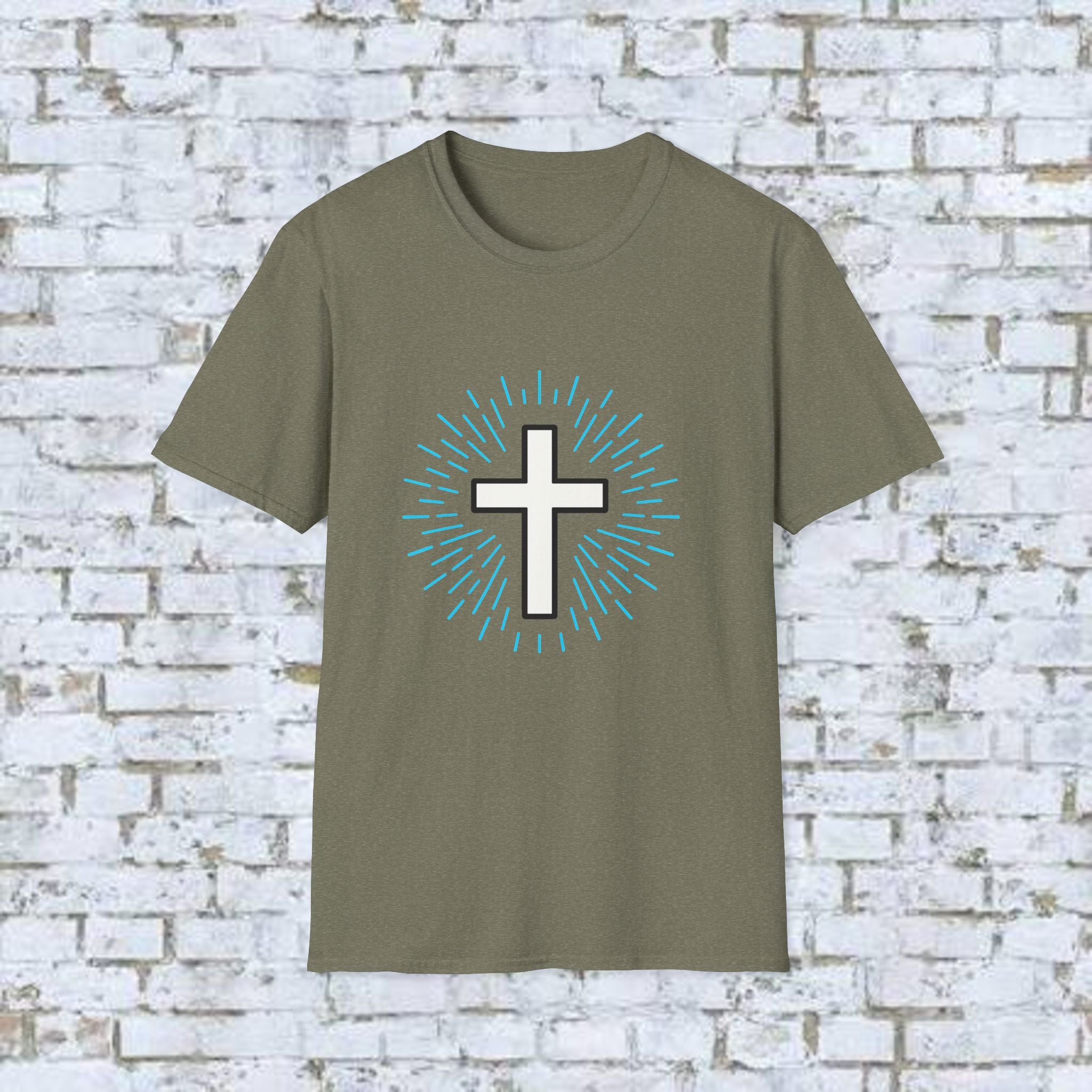 Glowing Cross Emblem T-Shirt